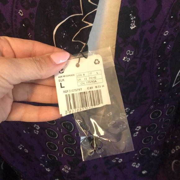 💜NEW MANGO Paisley Print Dress - Picture 14 of 16